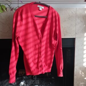 Red/Orange Melrose Chic Cardigan